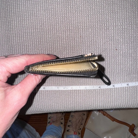 Mersi Black and Snake Skin Accents Wallet Card Holder - Picture 4 of 6